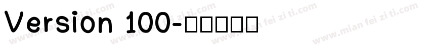 Version 100字体转换
